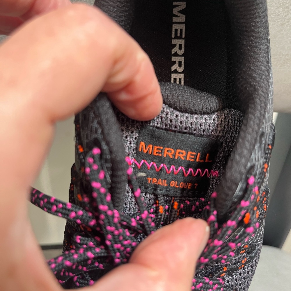 Merrell Women's Trail Glove 7 Barefoot Trail Shoe Black/Multi Size 6.5 NWOB - Picture 3 of 11